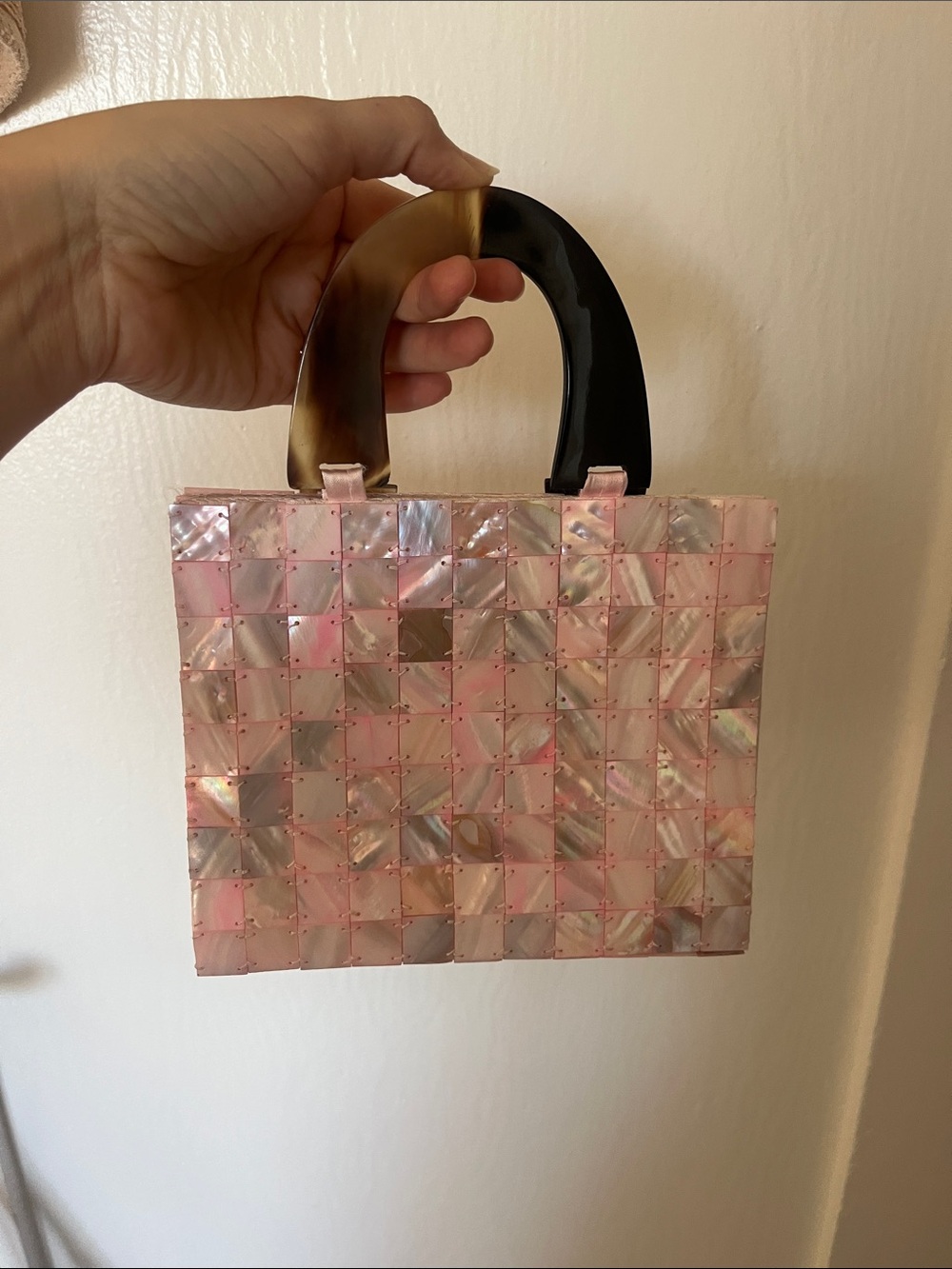 Shira Leah mother of pearl purse